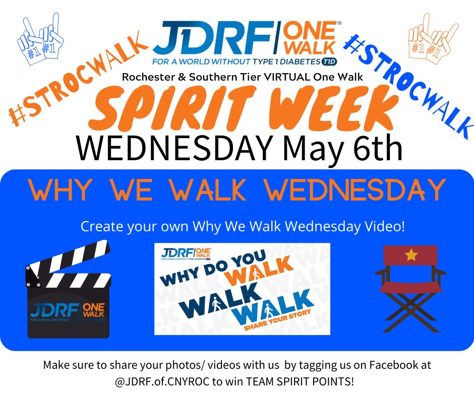 Why do YOU walk? We walk for you! T1D doesn't stop and neither will we. #strocwalk #jdrf #spiritweek #whywewalk