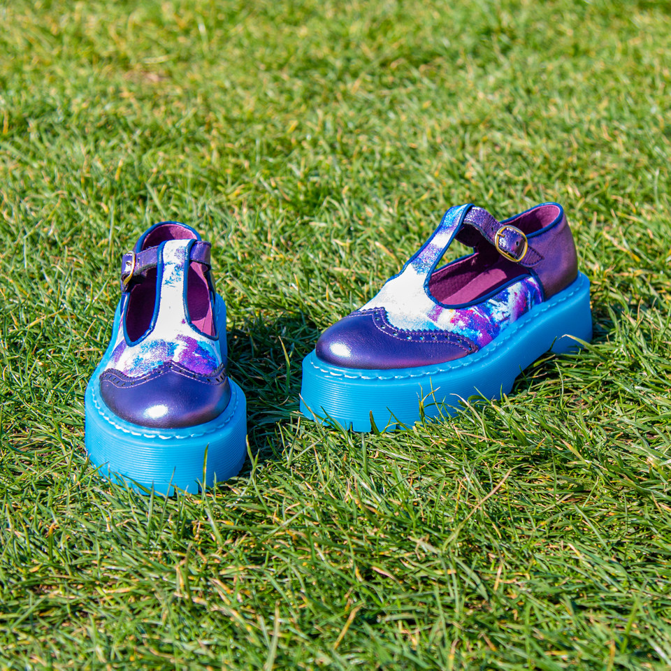 💜Sweet and Sassy! Be bold in our perfectly purple ‘Agrela’ platform shoes and stomp with attitude! Shop this exclusive style online now!💜⁠

irregularchoice.com/agrela-a.html