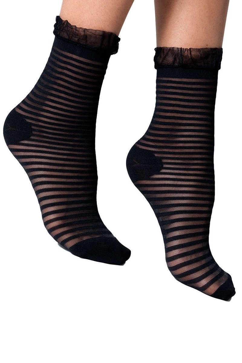 Tights Tights Tights Sheer Stripe Frill Ankle Socks By Gipsy Shop Now T Co Hmzkmudkzo