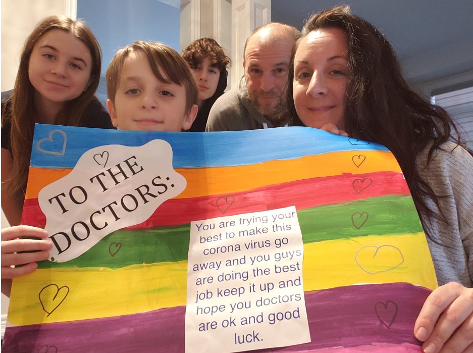 "If I had to say a message to all the doctors it would be: you are trying your best to make this coronavirus go away and you guys are doing the best job. Keep it up and hope you doctors are ok and good luck." <a href="/PFS_YCDSB/">PopeFrancis_YCDSB</a>