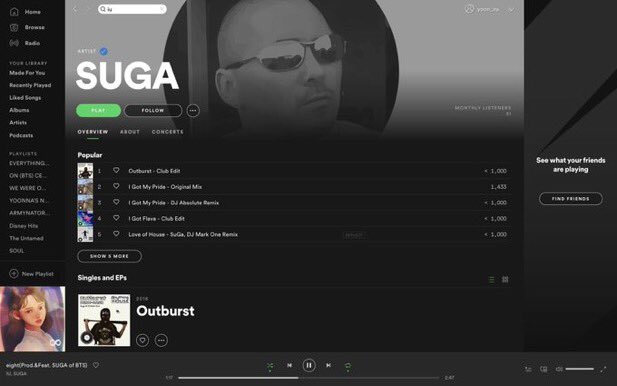 btsriaren's tweet photo. Hello,

You tagged the wrong SUGA for #IUXSUGA's  Eight. PLEASE FIX IT. @Spotify @SpotifyCares https://t.co/8C2tocvAGt https://t.co/tZ7AvuX1nt
