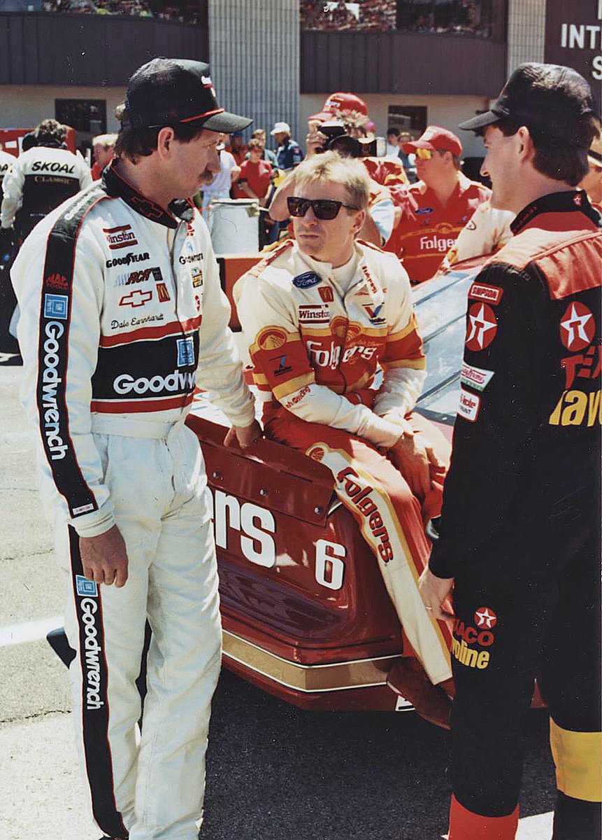 KalRacing99's tweet photo. @markmartin @DaleJr  Just found  this pic my Dad took at Michigan. Legends! https://t.co/IdAm0sRVyL