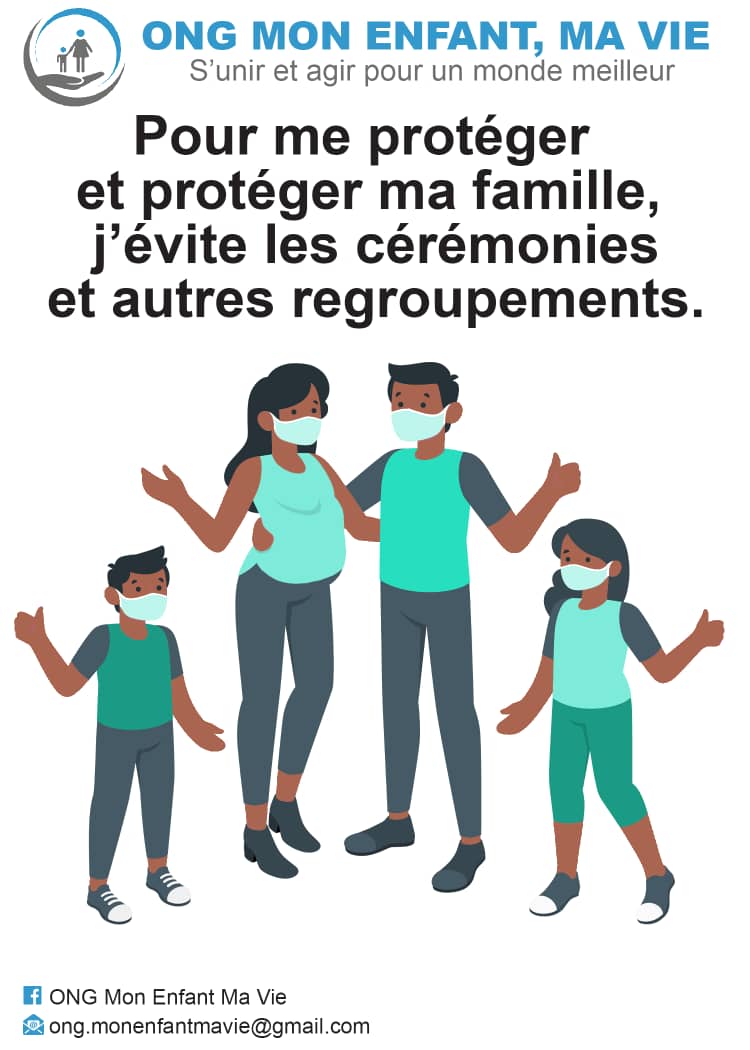 Pendant une période de pandémie comme celle que nous vivons actuellement, il est de notre responsabilité en tant que parent d'éviter les rassemblements. Notre santé et celle de nos enfants n'ont pas de prix. Respectons les mesures barrières en restant vigilants.
#MonEnfantMaVie