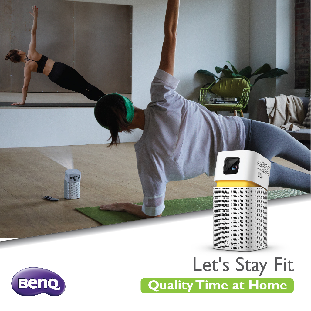 BenQIndia's tweet photo. Quality Time at Home - Let’s Stay Fit!
Every little effort helps. Let’s workout together and get rid of the unwanted curves. Stay safe, stay positive!
Check out BenQ GV1 Portable Projector
https://t.co/5DX2x9jSx6
#BenQ #QualityTimeAtHome #GV1 #PortableProjecter #LEDProjector https://t.co/0G1qp5wHWd