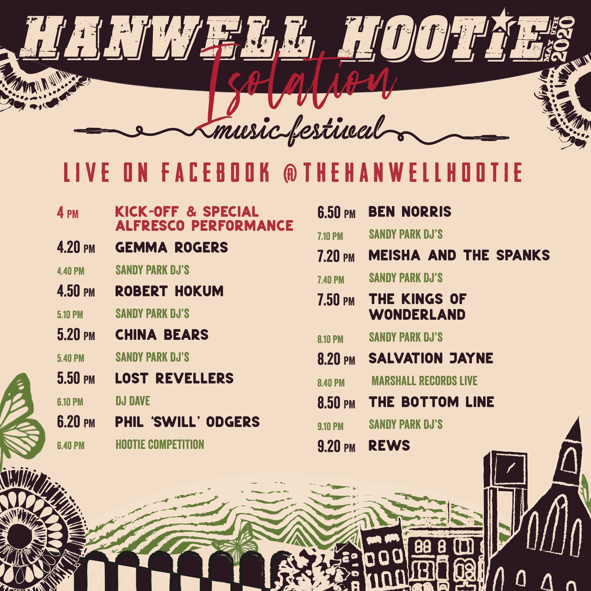 HanwellHootie's tweet photo. See you at 4 pm on FB!! Get the fridge loaded and get your dancing slippers ready! #hanwellhootie #isolationfest #freelondon #westlondon #musicfestival https://t.co/jjCftvXfuF