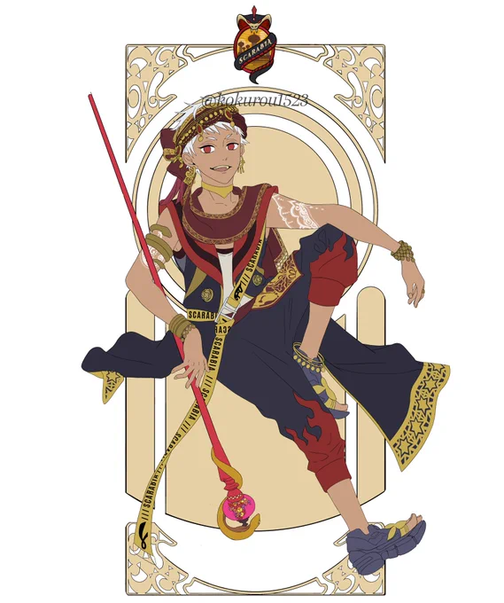 カリムのステッキ分からないからガチャ出るまで描けないけど
各寮長から描いていってます
取り敢えず下塗りまで
#ツイステファンアート 