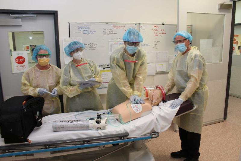 Bass Coast Health staff are taking part in mock exercises to test procedures and ensure best care is provided to potential COVID-19 patients. #basscoasthealth #covid19