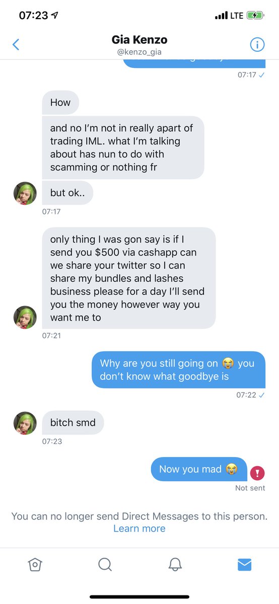 calivibess_'s tweet photo. Why scammers get mad when you don’t want to get scam 😂 https://t.co/sFOabAoG8k