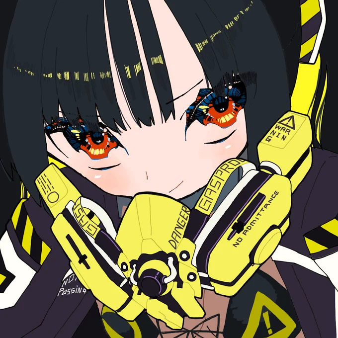 ガスマスクの女の子 