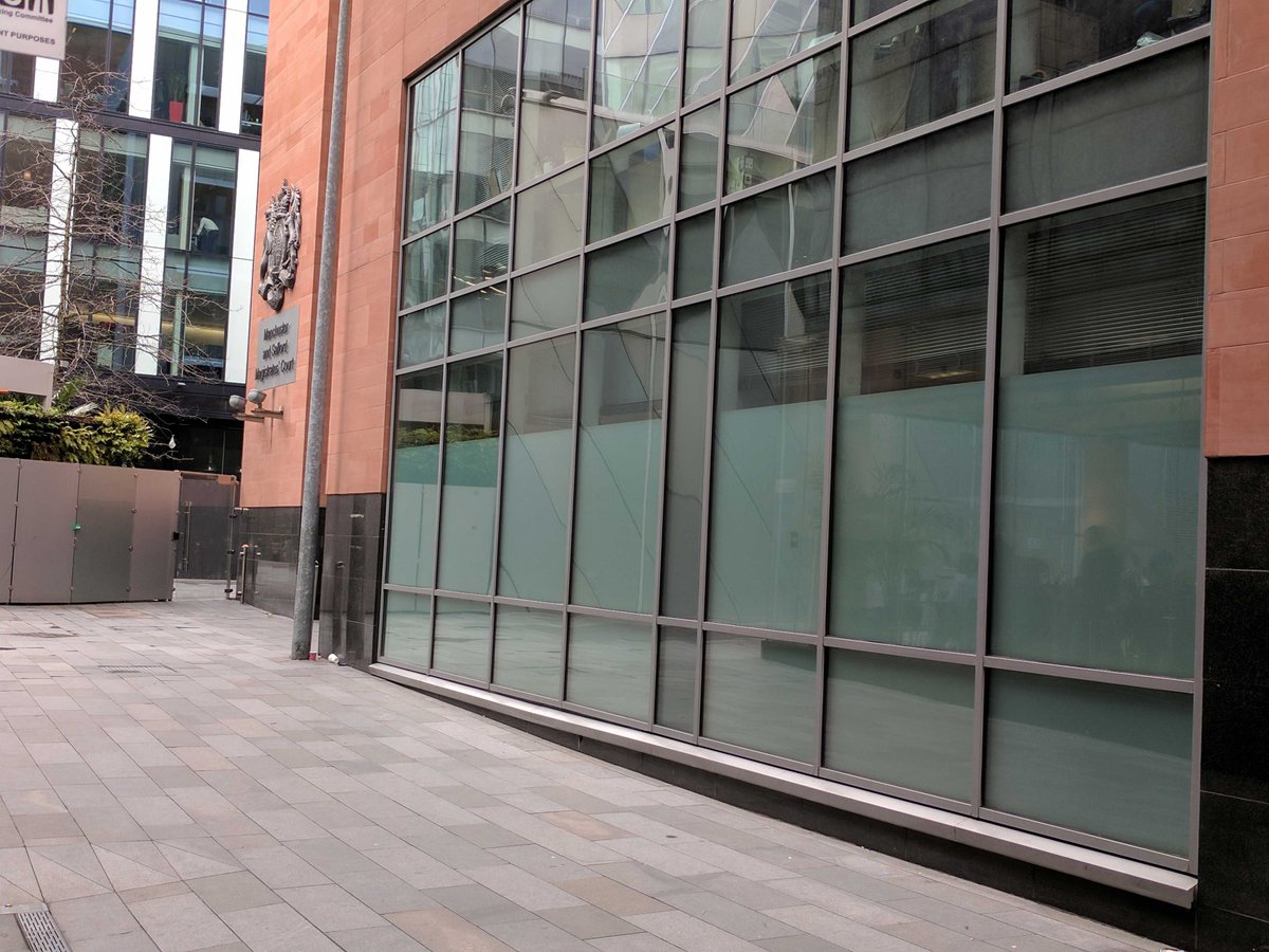 Matte white #privacy film installed to Manchester Magistrates' Court.

See more of our privacy window films here - arcwindowfilms.com/window-film/pr…

 #windowfilm #privacyfilm #frost #frostedfilm #mattewhite