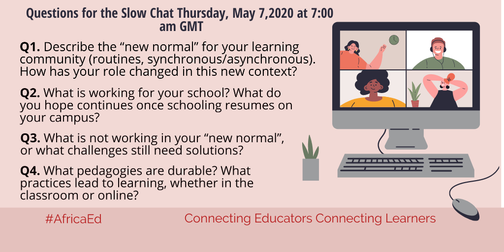 egbal_karrar's tweet photo. #AfricaEd, are you ready for tomorrow?  Pls take a look at the questions &amp; be ready to share your thoughts &amp; opinions w/us. @sleongellerker @jeanrueckert @heisterj @rharwood17 @ryan_elissa @jcd118 @EduRonen @cobbsclass @pandiononline @babilgre @ICSAddis #PubPDAfrica @tweetdanai https://t.co/edMQlswekV