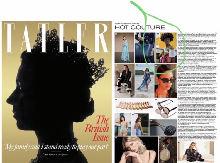 LALLAXRR's tweet image. Thank you @Tatlermagazine for including #LALLAXRR in the-“ Hot Couture Feature! ❤️🙏🏽❤️