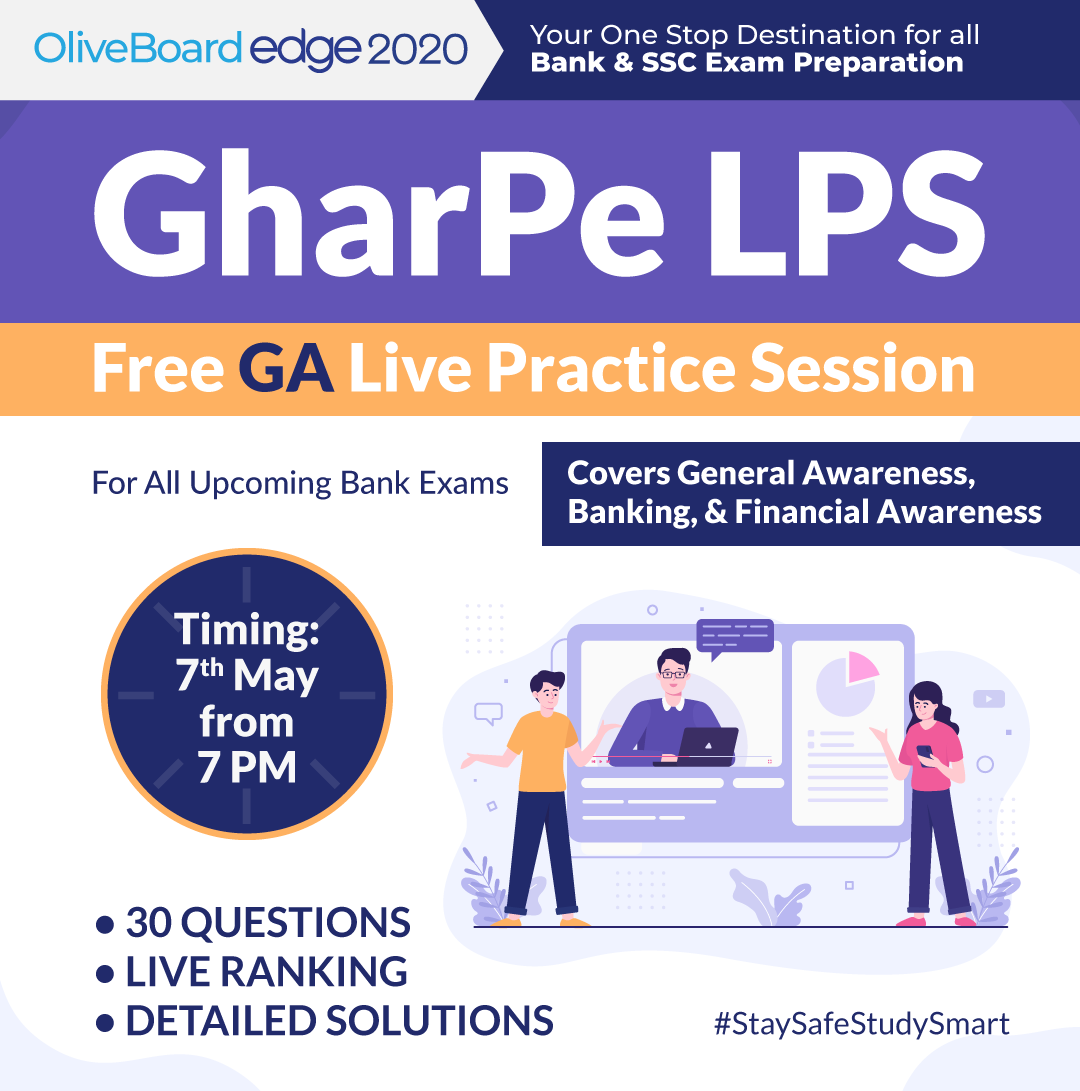Oliveboard's tweet photo. GharPe LPS | Free Live Practice Session for General Awareness on May 7th. Don't Miss It! Join here: https://t.co/WihcX3mRgZ
#Oliveboard #LPS #LivePracticeSession #FreeLPS #TopFaculty #StaySafeStudySmart https://t.co/UOwVtqeZqK