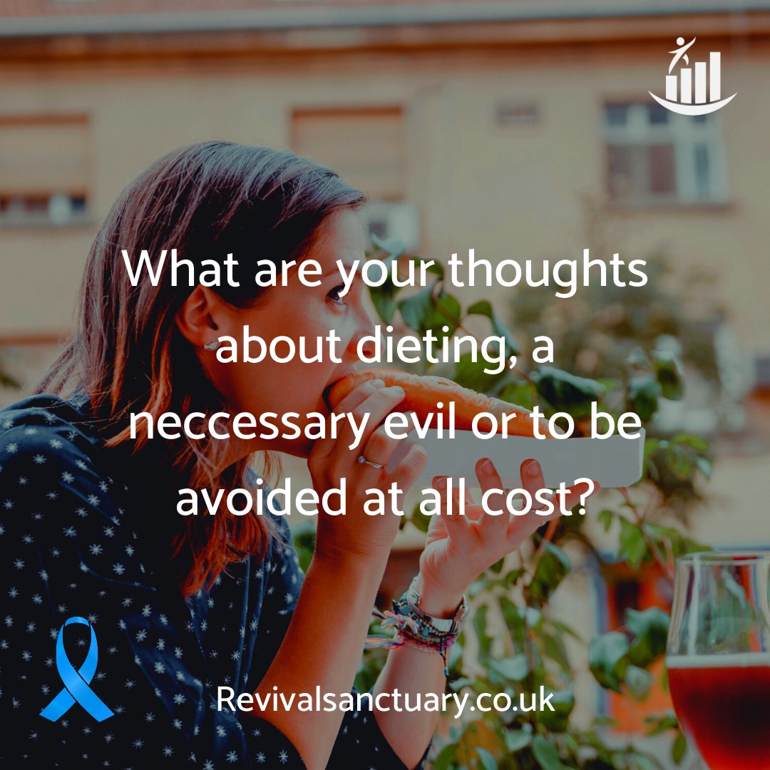 Revivalsanc's tweet photo. Today is International No Diet Day which is about promoting a healthy lifestyle regardless of shape or size and has a light blue ribbon as its symbol.. Who's up for wearing or posting one today? #revivalsanctuary https://t.co/pVKY8szNss https://t.co/peyi3SQPUu