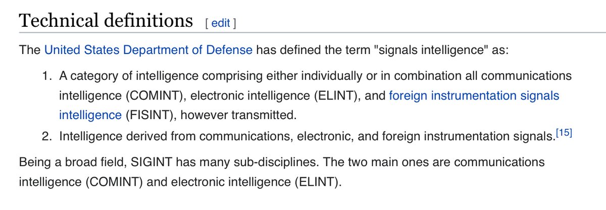 Flynn was a DIA guy, DIA covers signals intelligence https://en.wikipedia.org/wiki/Signals_intelligence