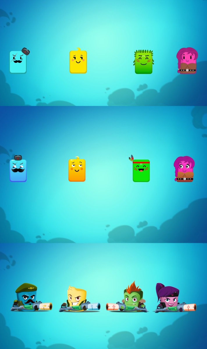 warshmallows's tweet photo. Hello everyone !! We are happy to share some of the graphic updates on characters, Logo, and the environments since day one up to now.what's your thought about the improvement? 
PS: the game is available on @steam in"closed beta "
ready for you to test it #gamedev #indiegamedev https://t.co/3msxbt9mBQ