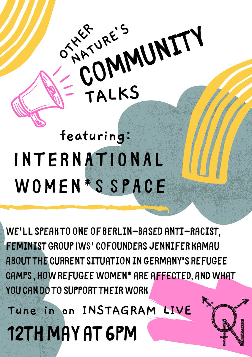 Tune in next week on our #instagramlive for the first of our #communitytalks, where we'll be speaking to Jennifer Kamau of #Internationalwomenspace. We're super excited!