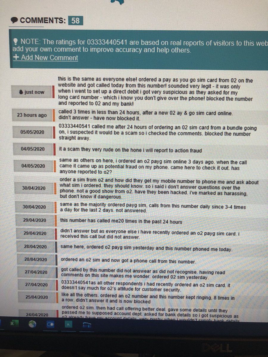 Langers313's tweet photo. Please share!! Legit and very live scam currently happening targeting o2 customers! Almost got me as so convincing!! I ordered something off o2 website and that’s how they got my details!! Number is 0333 344 0541!!! Let’s get these f**kers stopped!! https://t.co/U89cF0LACi