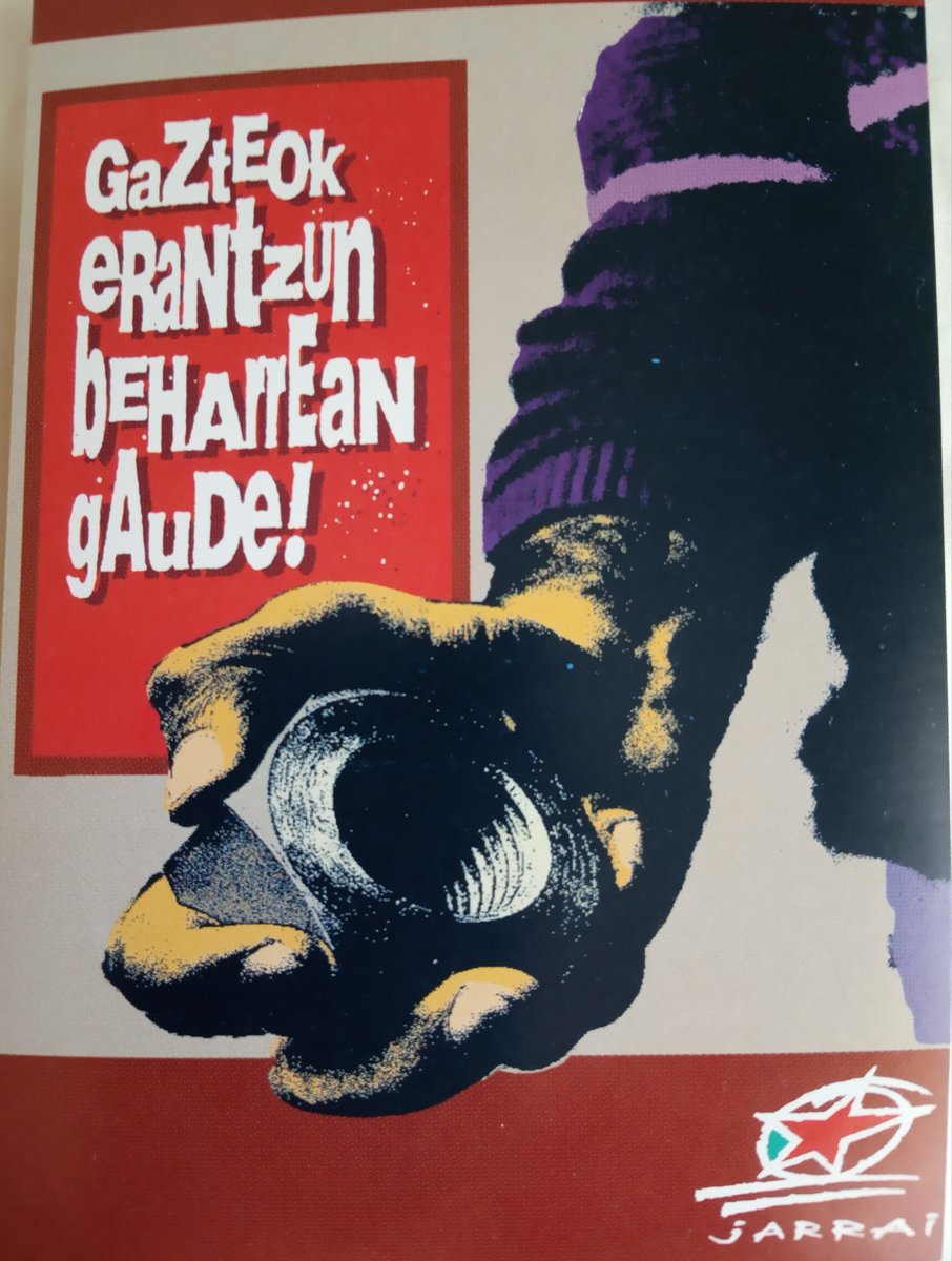 negukobaratza's tweet photo. Gaurko egun batez, duela 41 urte #Jarrai Gazte Erakunde Abertzale Iraultzailea sortu zen.
#IndependentziaEtaSozialismoa
#OhoreBat https://t.co/MDxTVKZZBV