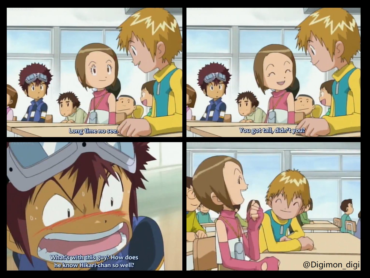 Digimon on X What s with this guy Davis about T.K. xD Who laughed as well Digimon Adventure 02 episode 1 DigimonAdventure Digimon Digimondigi https t Ih6Aj5tVFn X