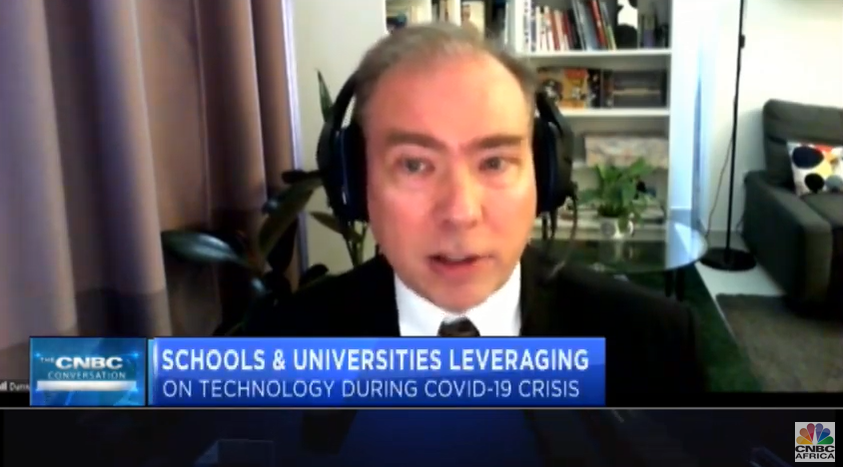 [ON AIR] <a href="/TAGroupGlobal/">TAG Global</a> CEO Daniel Adkins on the future of education – the “new normal”: “Students are finding out they can learn on their own.” Adkins explains how school and university students are adapting to learning environments at home during the #COVID19 pandemic. #DStv410