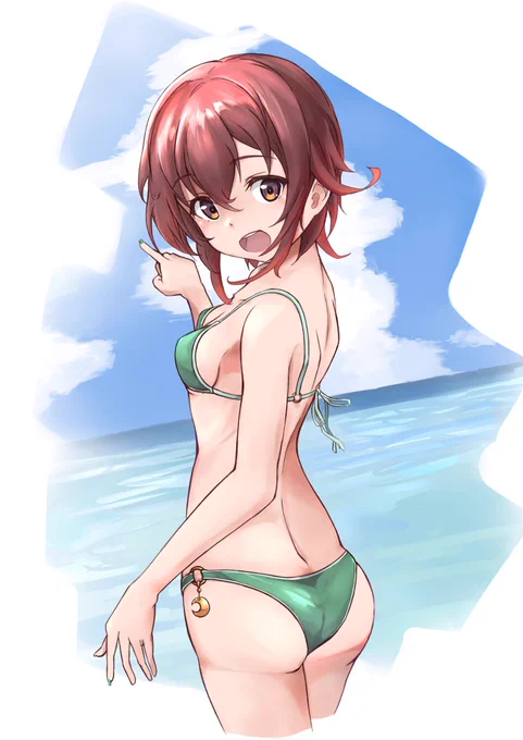 夏の睦月ちゃん #艦これ 