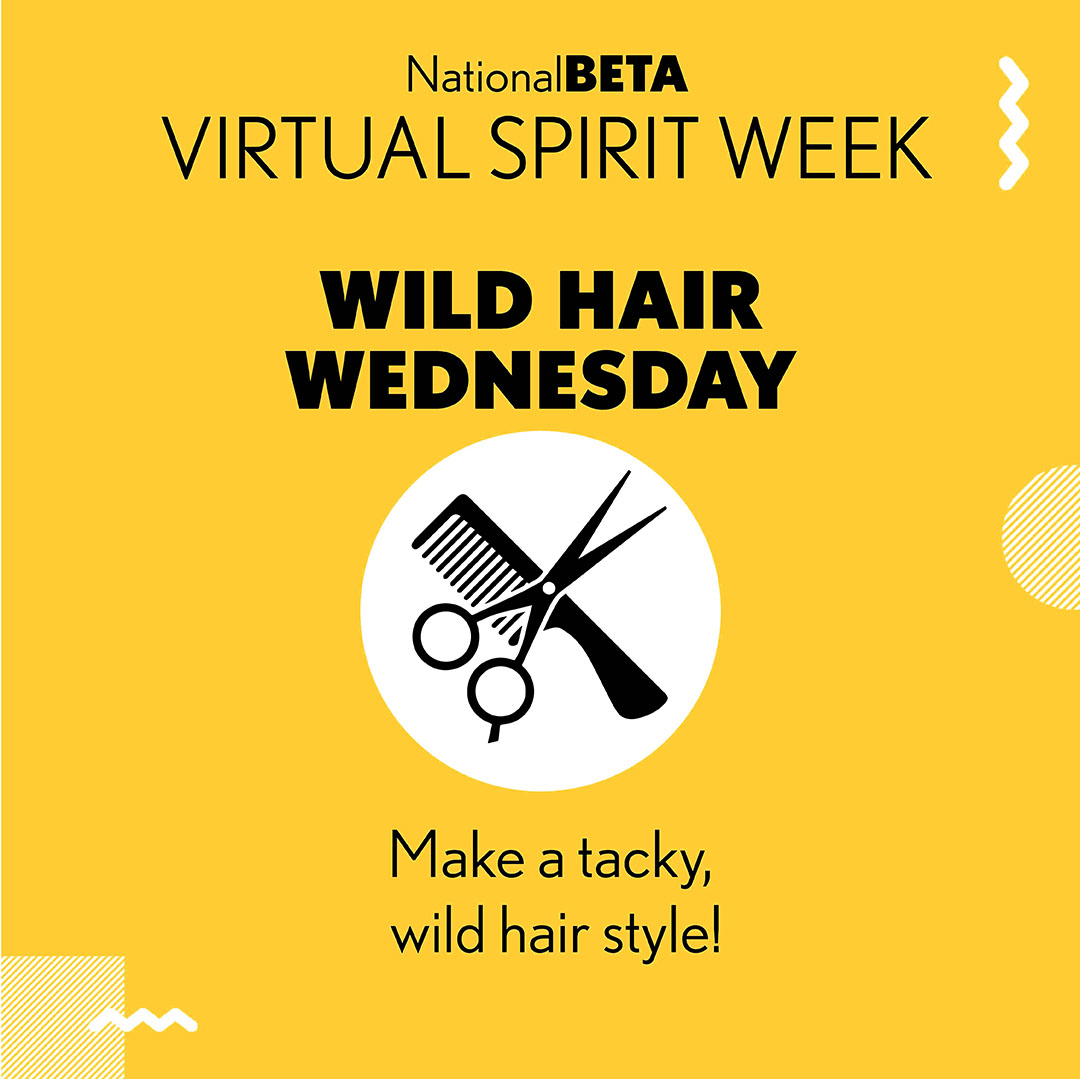 nationalbeta's tweet photo. Day 3 of #VirtualBetaSpiritWeek - WILD HAIR WEDNESDAY

Create a wild hair style today or show us one from your Beta convention days! We know they are out there... where are our Living Lit people at? https://t.co/EgPZ606DpQ