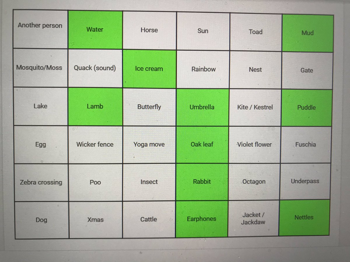WimpoleRunners's tweet photo. Anyone want to join in some running/activity bingo. Post one pic a day. https://t.co/tKAAuQy6ST