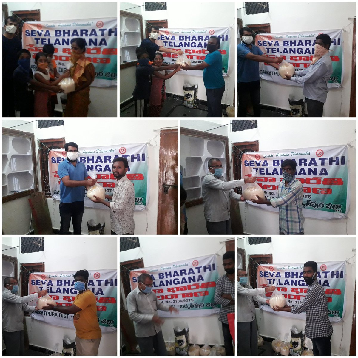 NethajiNareshK's tweet photo. Distributed grocery kits to Nayi Brahmina Sangham at Madura Nagar, Seva Bharathi office ,Ramanthapur.
Successfully running activities from 24 March.
#SevaBharathi
#FindTheNeedy
#FeedTheNeedy
#FoodToNeedy https://t.co/q5EV6cTsh9