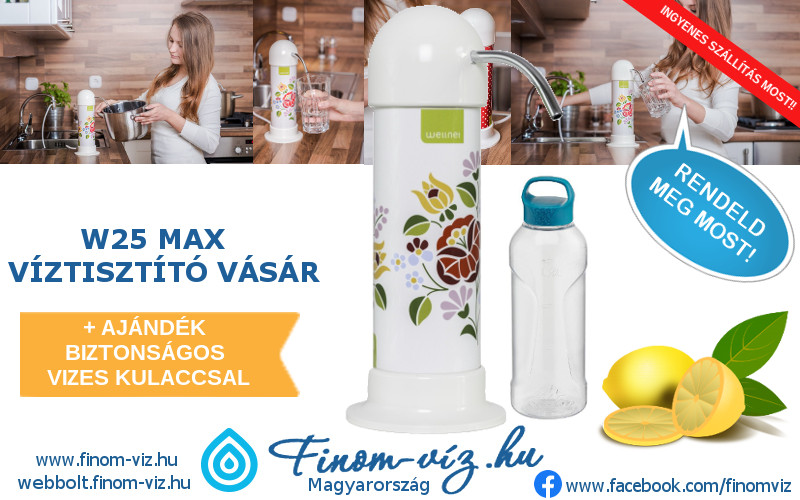FinomViz's tweet photo. Most a W25 víztisztító ajándék biztonságos BPA és ftalát vegyület kioldódástól mentes vizes kulaccsal és ingyenes szállítással ráadásul 2 db még olcsóbban! https://t.co/mrJQfpq8BP
#viztisztito #vizszuro #w25 #wellnet #wellnetviztisztito #magyarorszag https://t.co/gx1SOFuZtU