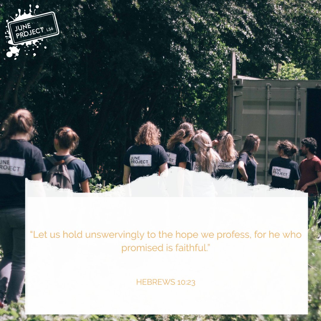 juneprojectLS6's tweet image. A Prayer of Hope - Hebrews 10:23 
Heavenly Father, no matter how bad things are on earth, I have hope because you keep your promises. I know you hold the future in your hands, and that you are in control. I pray that I never hesitate to trust fully in You. 
#jp2020 #ls6