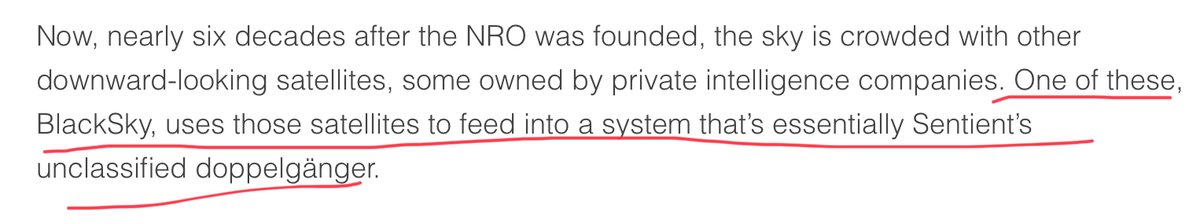 Black Sky is an AI system for analyzing SIGNIT and MASINT from all sources