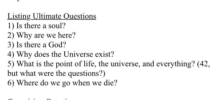 ByrchallRE's tweet photo. Some excellent ultimate Qs generated by Year 7 RE legend Alistair GC.  Thought Q5 might be of interest to a certain ICT Guru @byrchall #ultimatequestions https://t.co/ROKs7pSFaZ