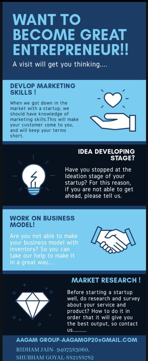 RidhamJain07's tweet photo. Pls share this with everyone and retweat it-AAGAM GROUP.❤❤
#entrepreneur #engineer #youngleaders #youngstartups #innovations @srijanecell @acropolis_official @entrepreneur @Startup_Podcas @StartupNewsIND @youthmentoring @StartupNewsIND @WomenEnt @YoungEnt @EntreLeadership https://t.co/nELw8XpF0X