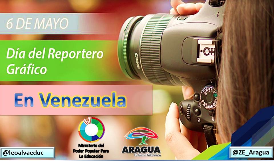 Hoy Dia Nacional Del Reportero Gráfico felicito a todos los hombres y mujeres que se dedican a captar a través de la imagen y la fotografía los hechos más importantes del acontecer diario.
.<a href="/NicolasMaduro/">Nicolás Maduro</a>
#EscudoBolivarianoTiburon2020
<a href="/dcabellor/">Diosdado Cabello R</a> @MPPEDUCACION <a href="/RosangelaOrozco/">Rosangela Orozco</a>