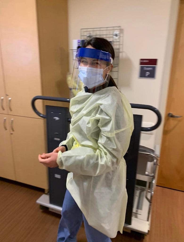 DFBC_PedCare's tweet photo. As part of #NationalNursesWeek, we're celebrating nurses like Carly Moran, BSN, RN, CPHON, who says, "One thing I like to do in my practice is take the time to play and laugh with my patients — it helps build trust and makes patients feel at ease." https://t.co/WkB81hpNxa