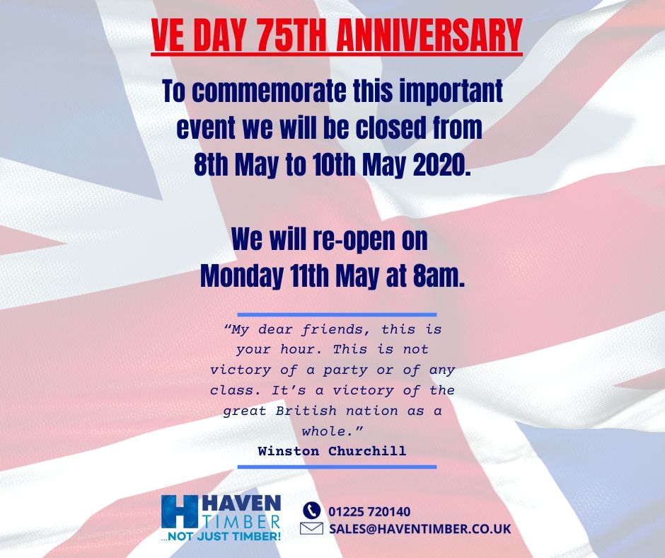 A little reminder to celebrate at home this weekend to mark the 75th Victory in Europe Anniversary.  #veday #veday75 #celebrateathome