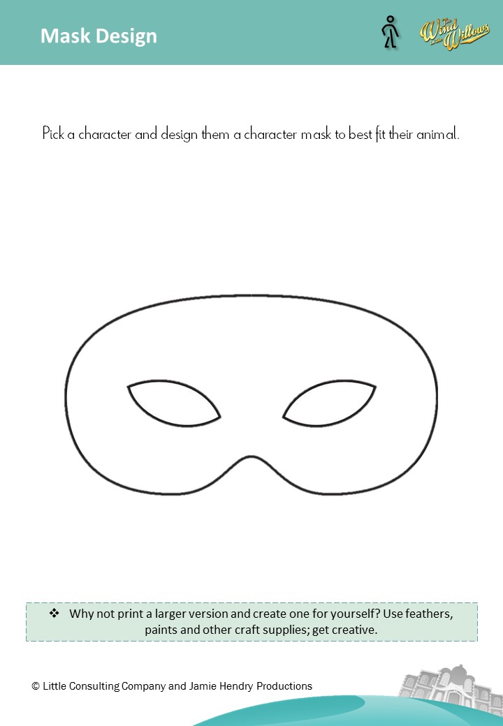 jhpuk's tweet image. Week 6 #WillowsWednesday is from our Activity Pack (find it at willowsmusical.com). We want you to design a mask for your favourite @WillowsMusical character - why not make a mask for yourself using our template &amp;amp; items from around the house! Send to/tag us so we can share!