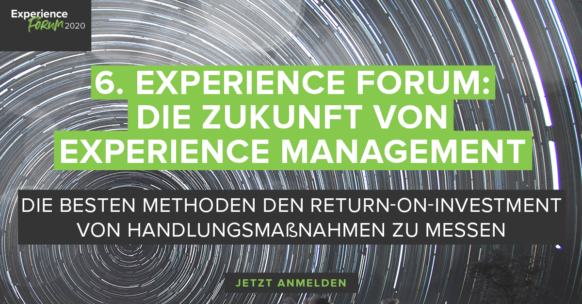 #ExperienceForum 2020: Lassen Sie sich von Experten inspirieren und entwickeln Sie eine #CX-Strategie, die auch in diesen neuen Zeiten ganzheitlich auf den Kunden ausgerichtet ist. Melden Sie sich kostenfrei zu dieser digitalen Veranstaltung an: cxforum.info #digital