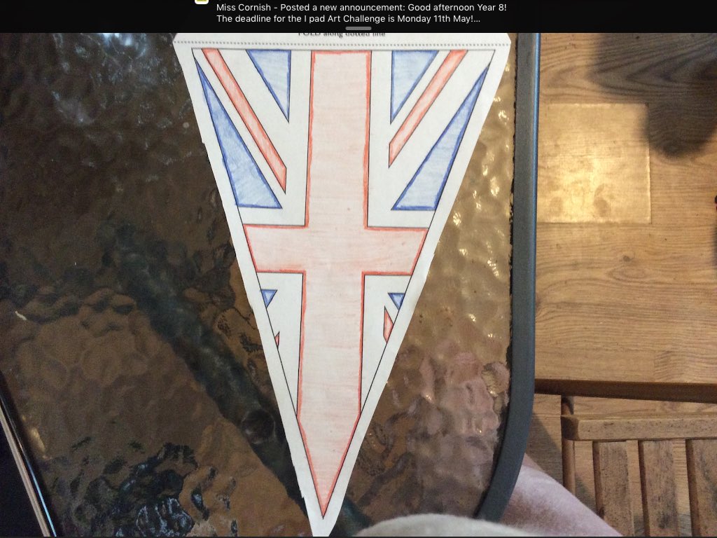CulchethArt's tweet image. As well as being busy with on line lessons Year 7 are busy preparing for VE Day Celebrations.Are You? #WeAreCHS #CulchethHS #proud 👏🎨😎🏅🖌✏️🤓