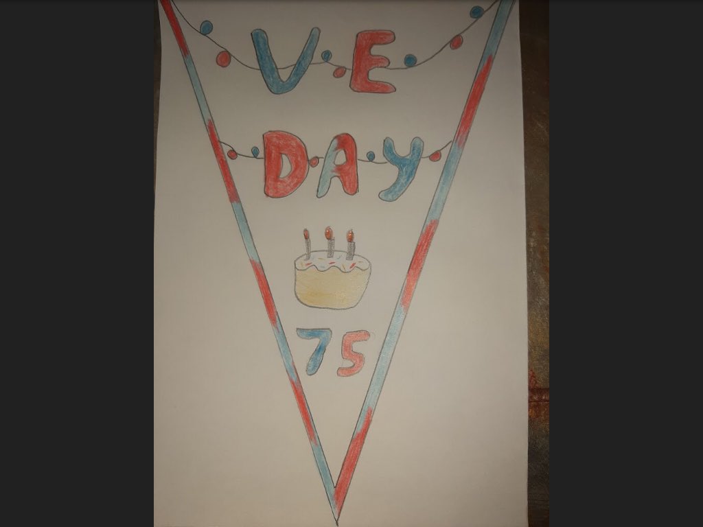 CulchethArt's tweet image. As well as being busy with on line lessons Year 7 are busy preparing for VE Day Celebrations.Are You? #WeAreCHS #CulchethHS #proud 👏🎨😎🏅🖌✏️🤓