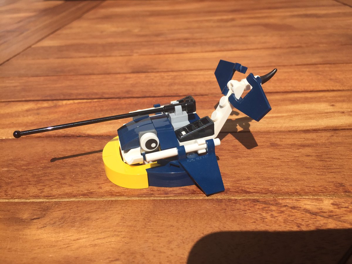 #nhmlego @nhm_learn @lego_group @Habsmonmouth this is Will Adam’s adapted sea creature with powerful tail to power through thick icy waters and a bulb protruding from its head to attract prey in a way similar to the angle fish