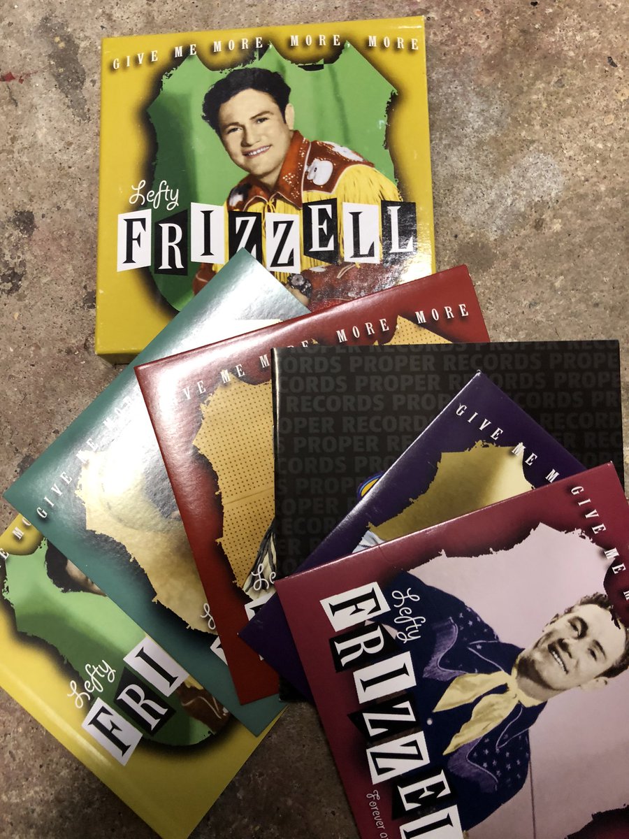 I'll admit that I've had to dip into the thousands of CDs in the garage for today's  #BoxedIn ... it's Lefty Frizzell on  @properrecords 