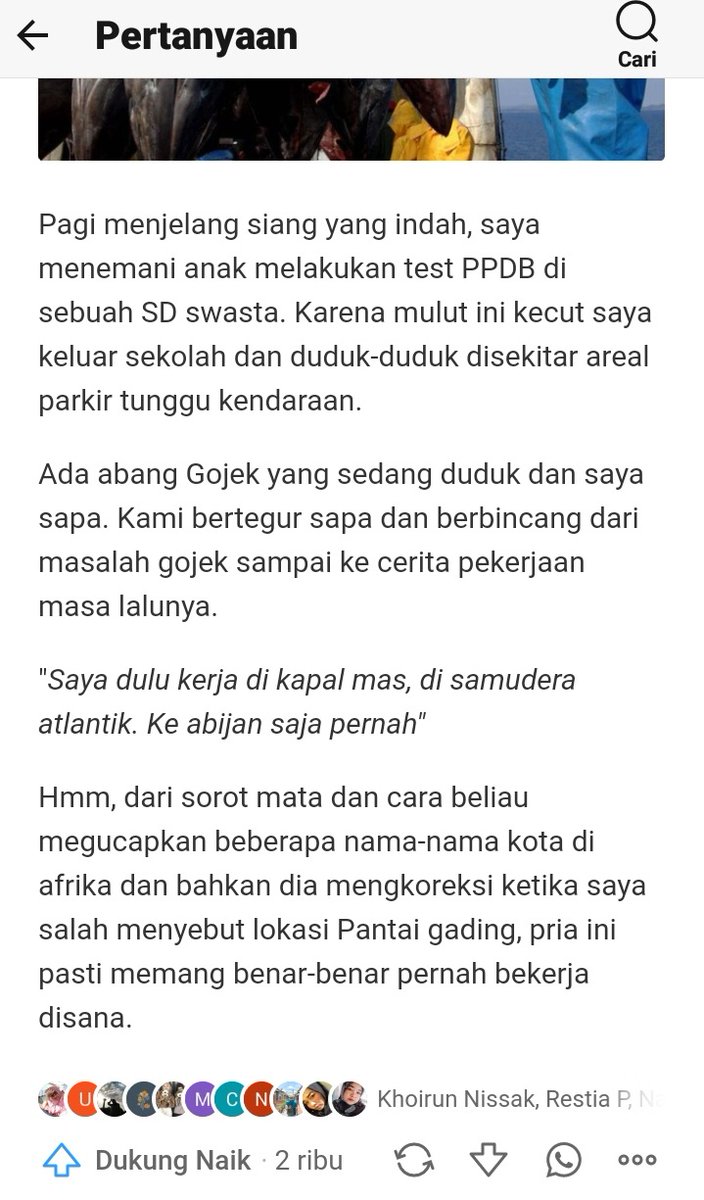 reyhantuu's tweet photo. Berhubung ada kasus ABK Indonesia yang mengalami pelanggaran HAM  di Kapal China, disini gua mau menambahkan pengalaman yang dibagikan seseorang lewat Quora tentang Perbudakan yang dialami ABK Indonesia di Laut.

cr : Quora https://t.co/fZKiKUcmwp