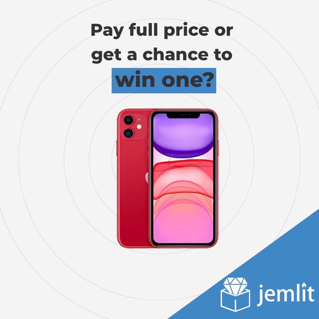 JemlitOfficial's tweet image. Have you entered our Giveaway already?

If not, take your chance to #winone directly on Jemlit.com

More entries you make, more chances to be the winner!

You can get an iPhone 11 and other amazing prizes 💎