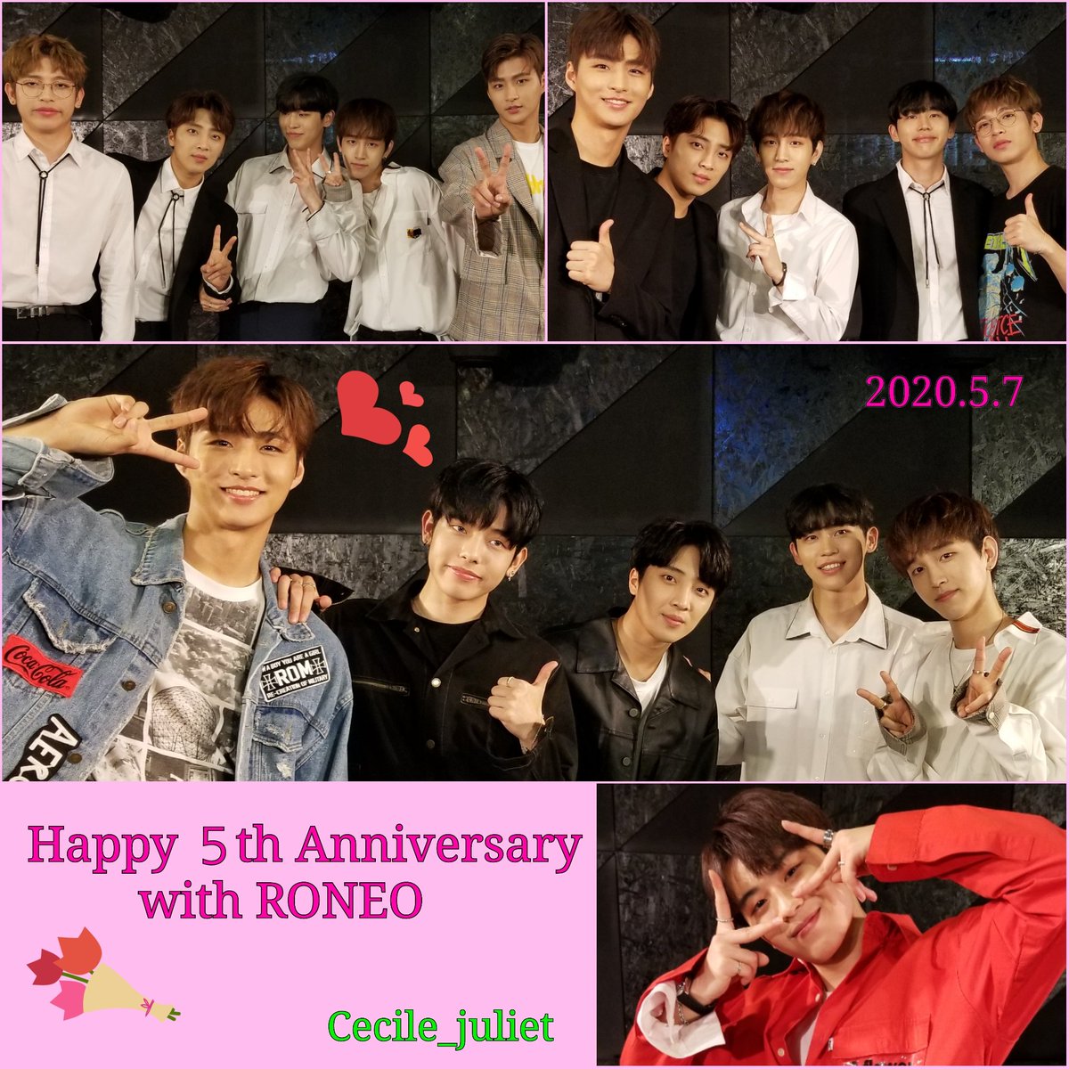Cecile_juliet's tweet photo. Happy 5th Anniversary with ROMEO♥️데뷔 5주년 축하 드립니다 🎉 #ROMEO #로미오 #Happy5thAnniversarywithROMEO #5YearsWithROMEO 
#HAPPYROMEODAY
#로미오_5주년_축하해 
@teamct_romeo https://t.co/PVVXWculRx