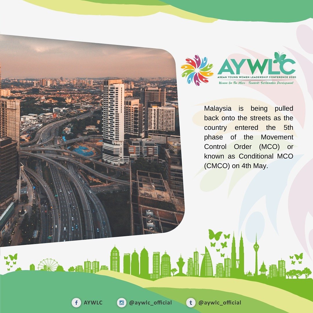 AYWLC_Official's tweet photo. Malaysians to abide under the latest Federal Gazette known as Prevention and Control of Infectious Diseases (Measures within Infected Local Areas) (No. 5) Regulations 2020 and in effect until 12th May.
#AYWLC2020 #ASEAN #MYFaR #GPMSWP #WomenOnTheMove #SDG2030 https://t.co/DfWqbER7a3