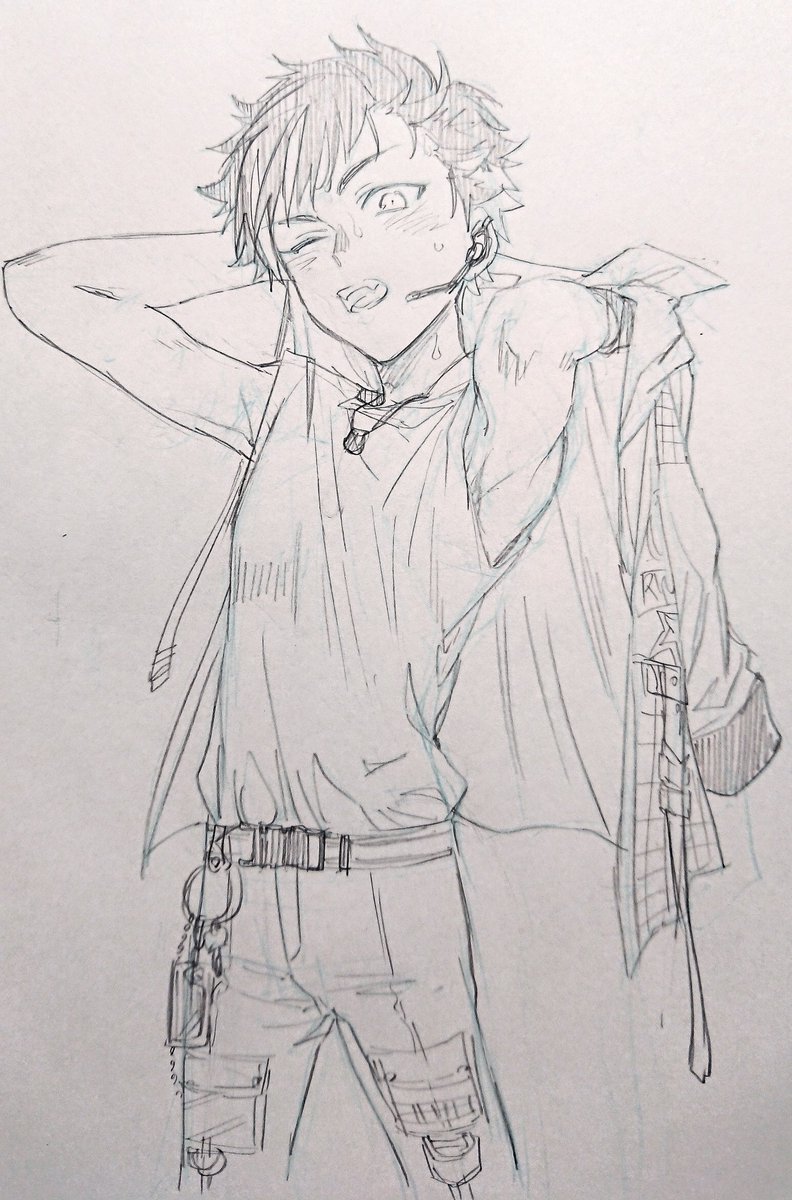 モーターショウの衣装カッコ良!!描きたい!!描けない!!汗だく腹チラ描きたい!!描けない!!!んぎぎぎ 