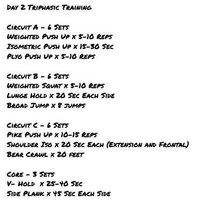 Coach_Rad_EGHS's tweet photo. Get Up, Get Out, Get Moving!!! Day 2 Triphasic Training. Lift Heavy and Be Explosive. Follow the list below and check out the link for a demo!! https://t.co/8Xi4ZB9RZD #inthistogether #athomewithcoachrad https://t.co/wnzxKV6AeS