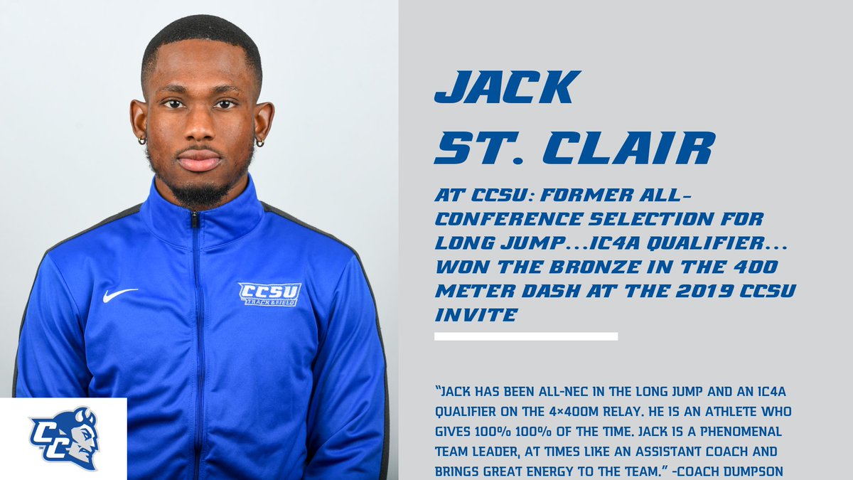 CCSUBlueDevils's tweet photo. Our next pair of senior athletes: 

Katelyn Mann ➡️ 🏊‍♂️

Jack St. Clair ➡️ 🥇

#CCSUSeniorDay | #GoBlueDevils https://t.co/oP4HghLkbT